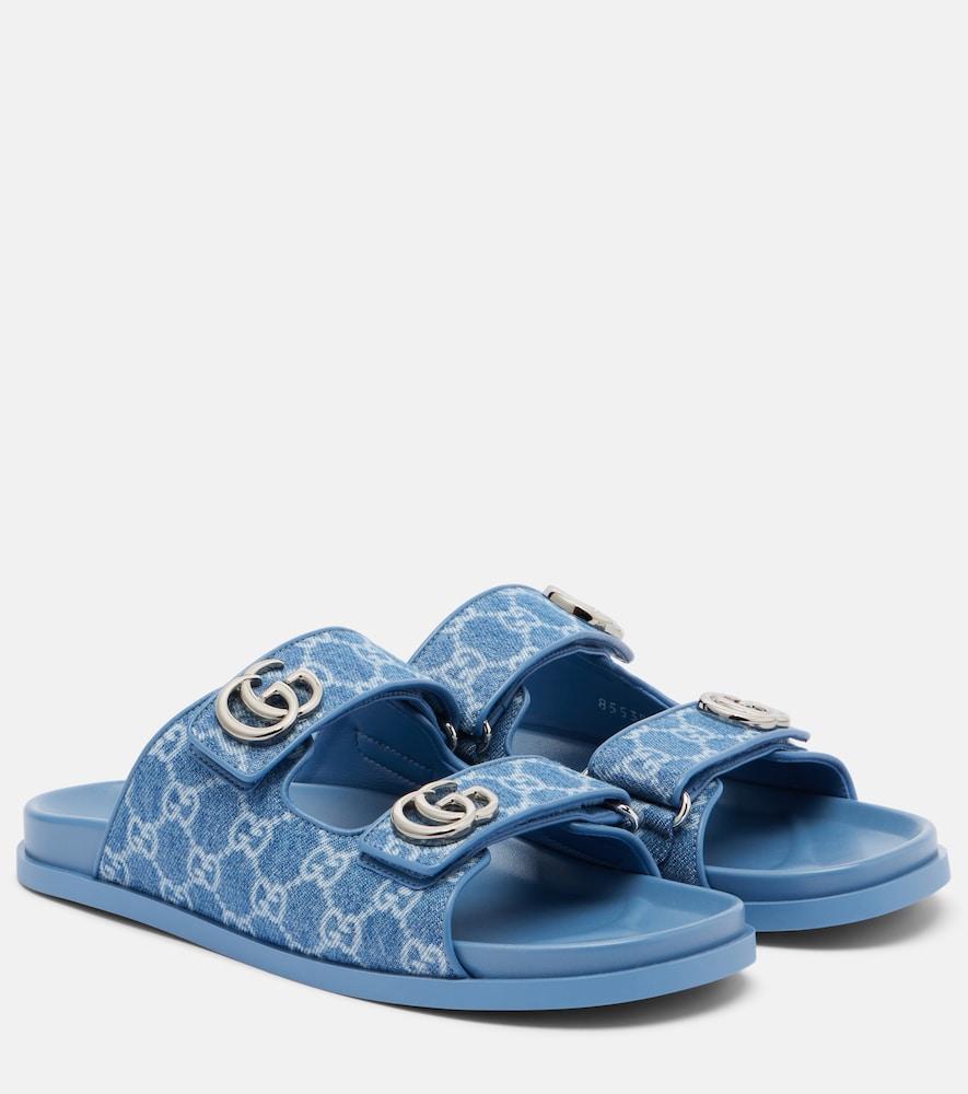 gucci gg denim sandals