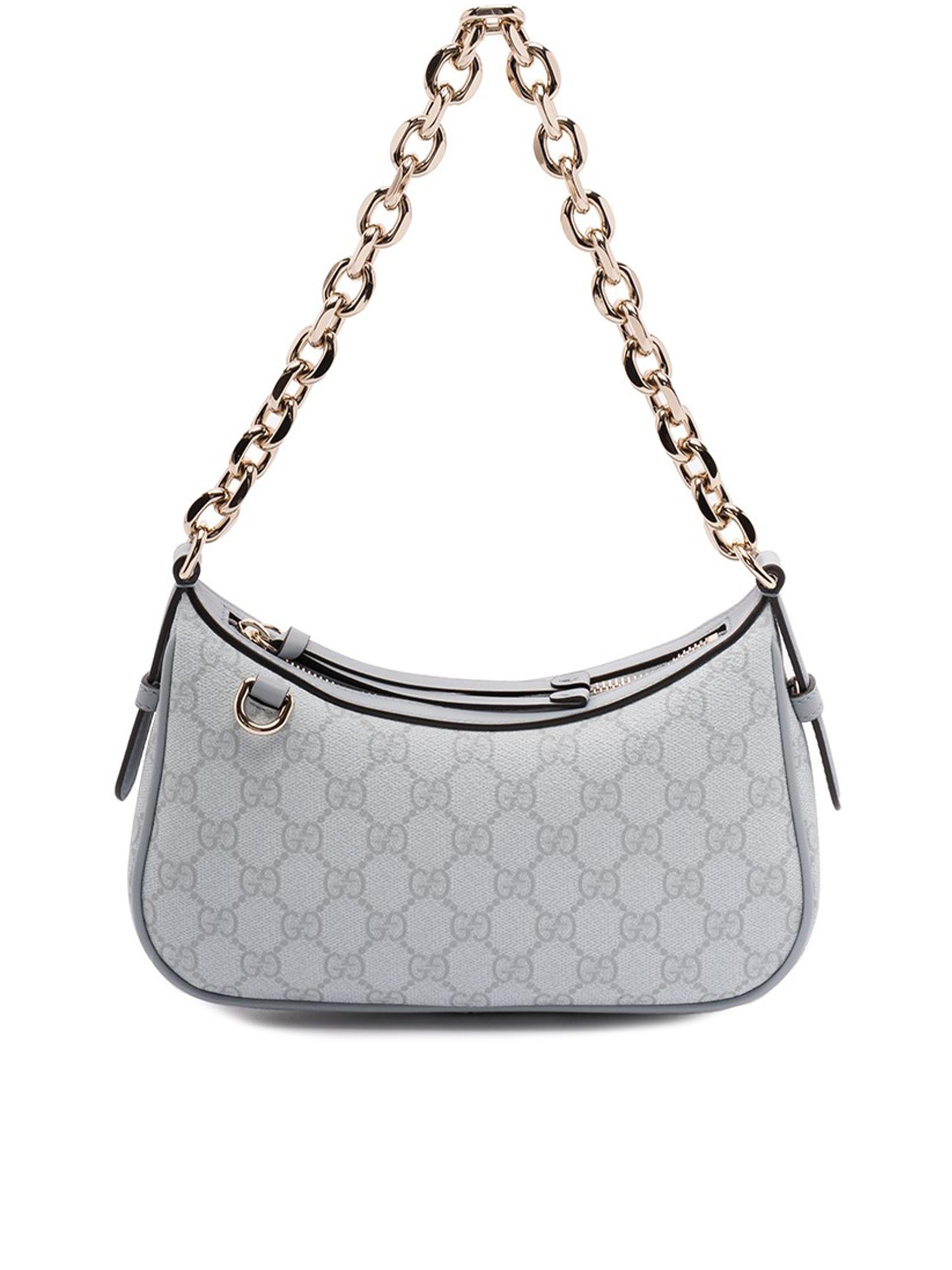 gucci gg emblem blue borsa - women