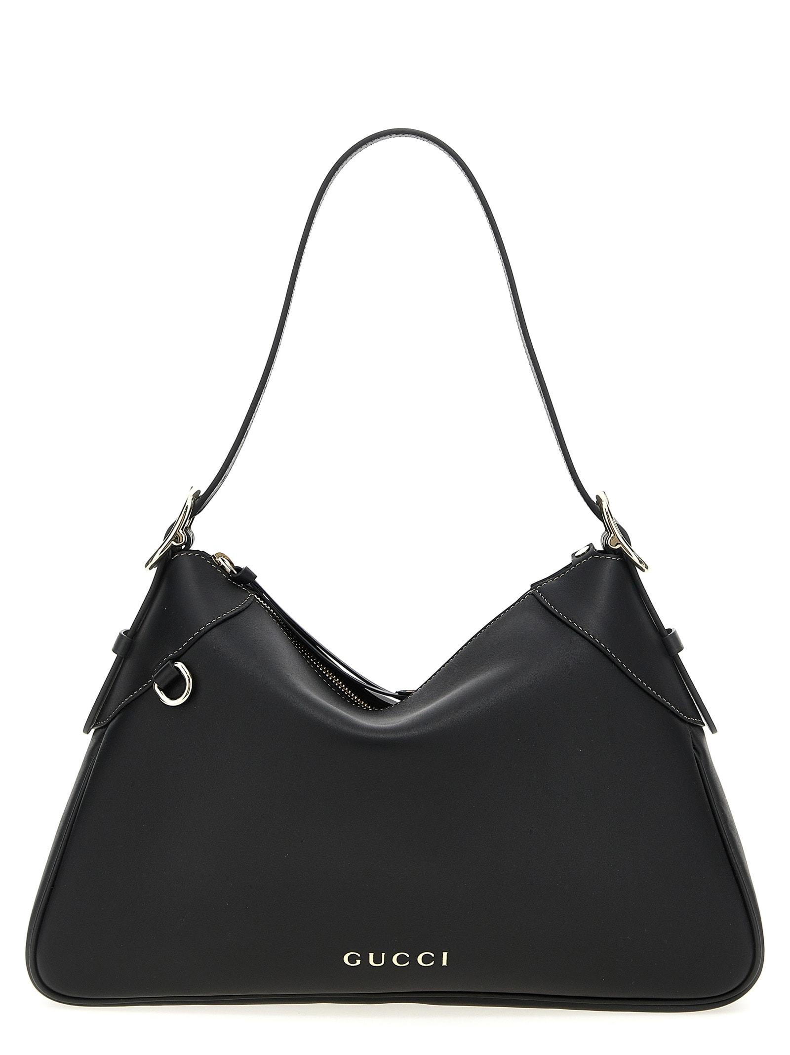 gucci gg emblem shoulder bag