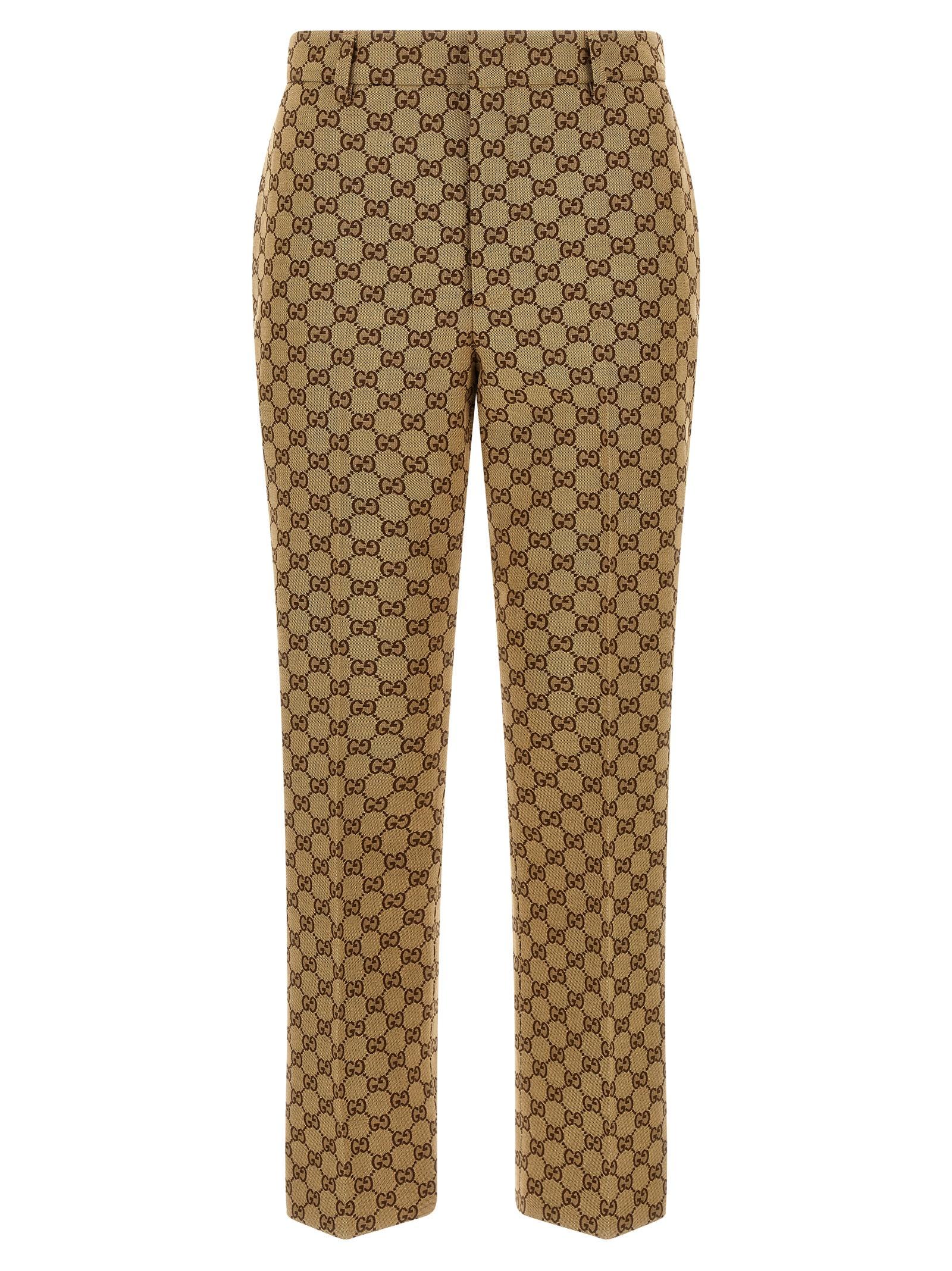 gucci gg fabric trousers
