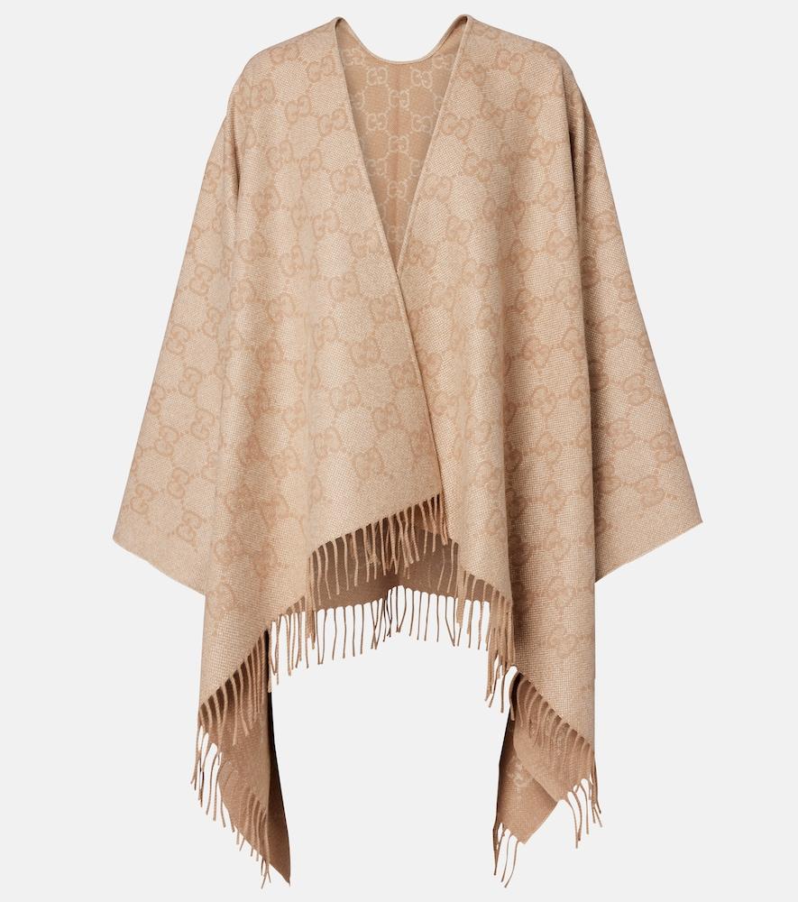 gucci gg fringed cashmere