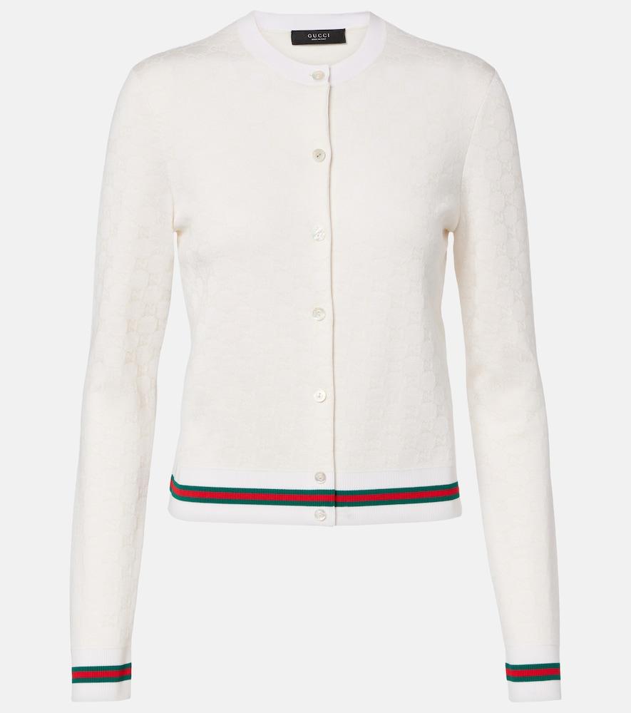 gucci gg jacquard cardigan