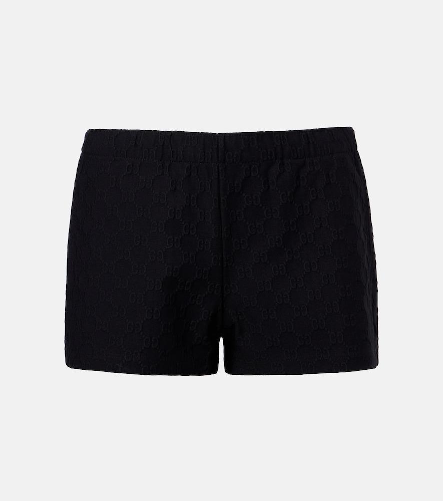gucci gg jacquard jersey shorts