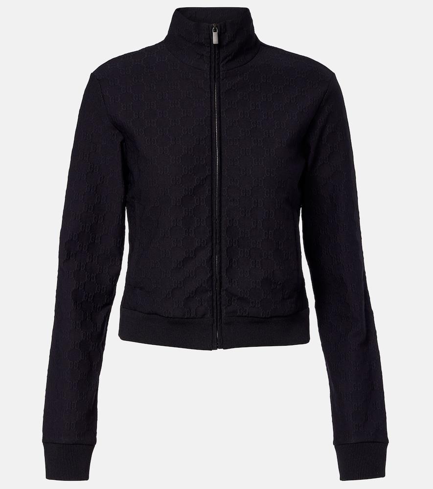 gucci gg jacquard jersey track jacket