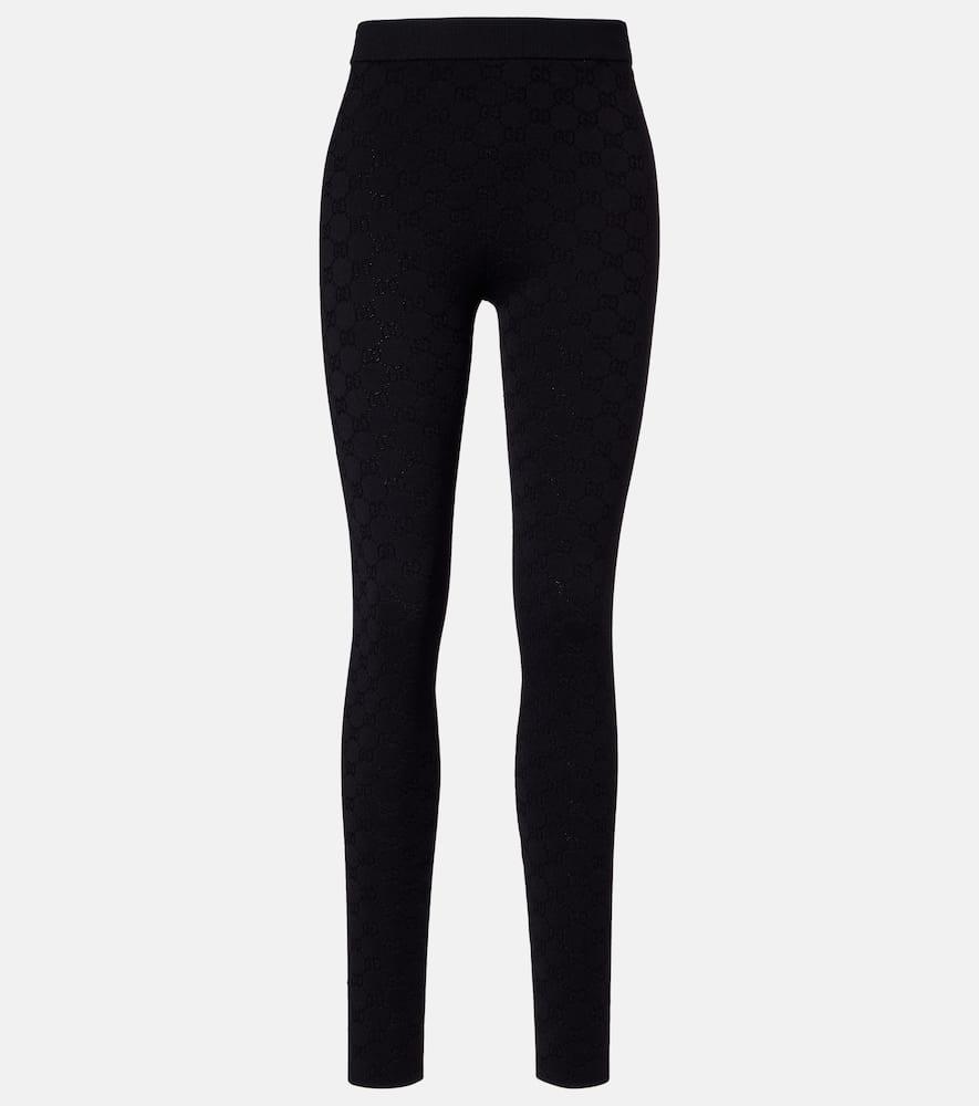 gucci gg jacquard leggings