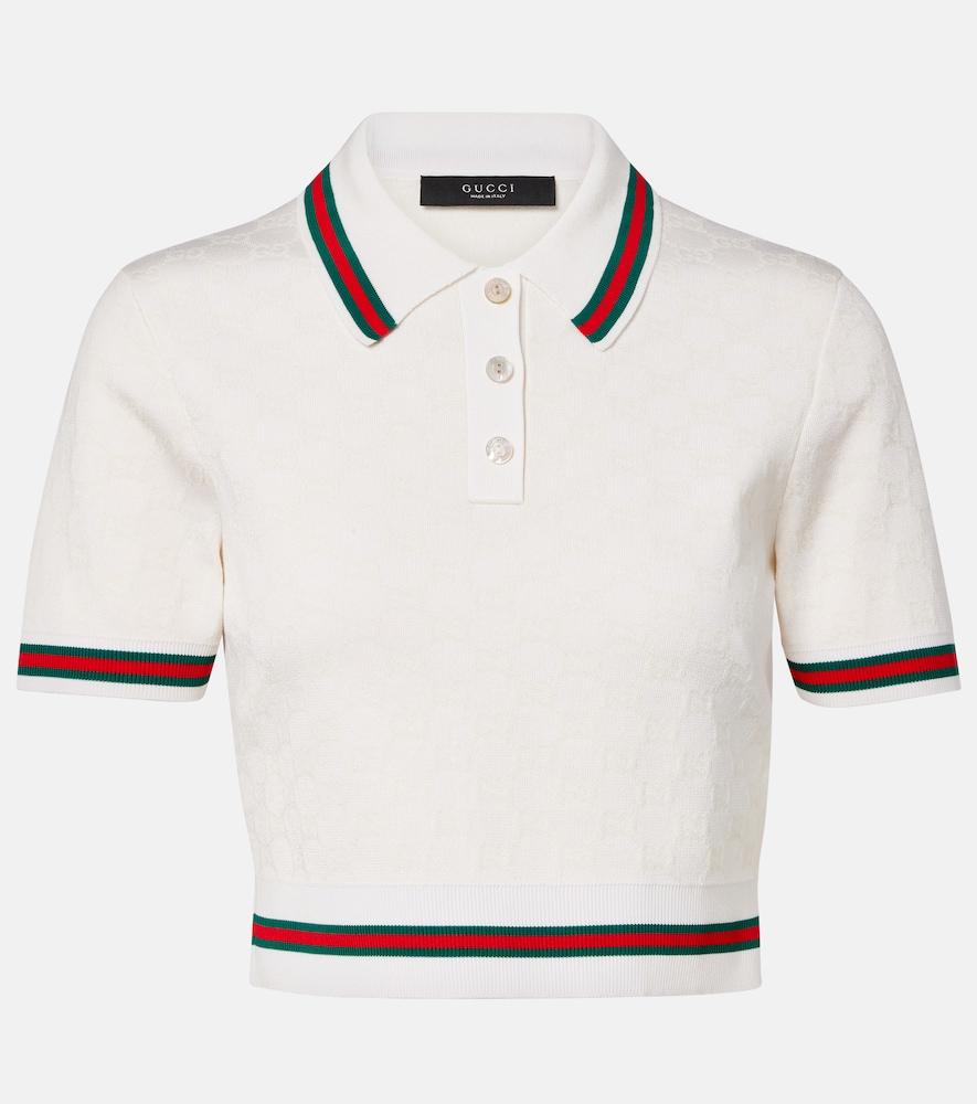 gucci gg jacquard polo shirt