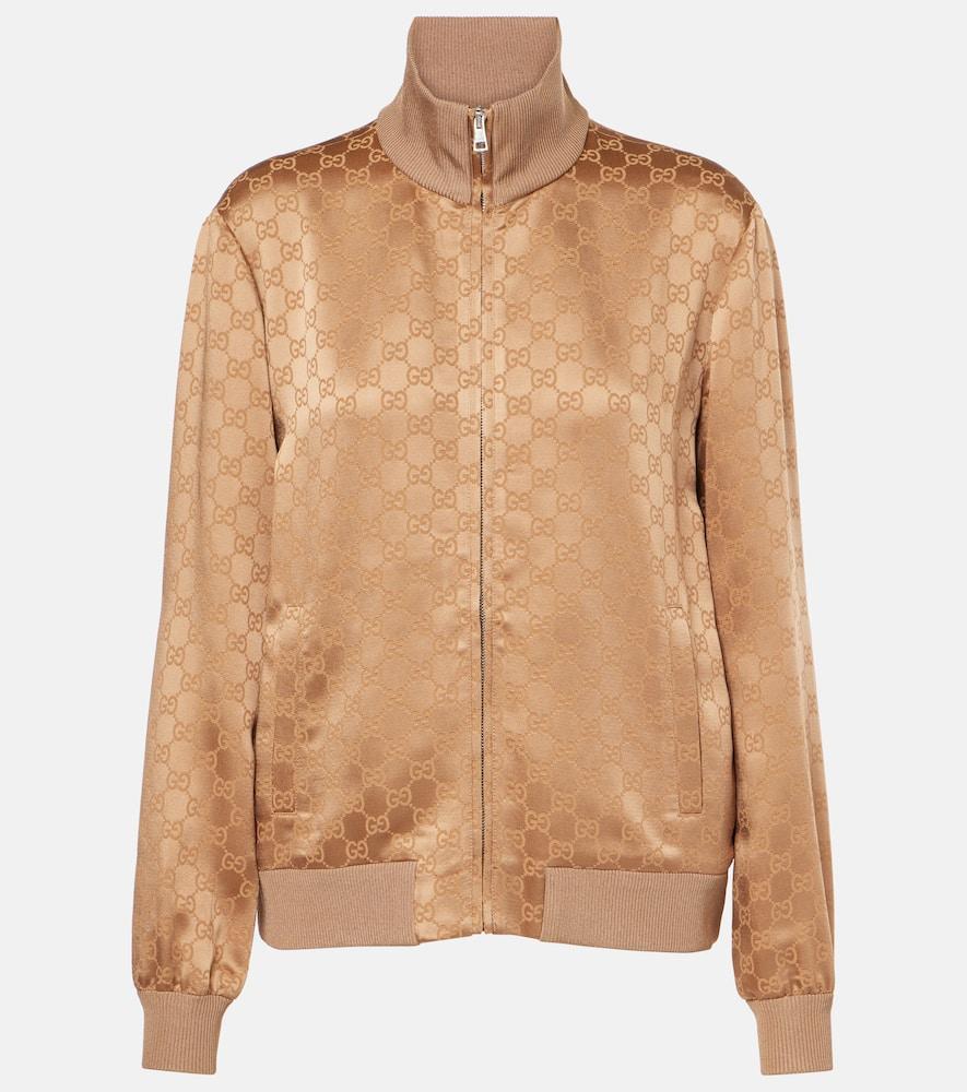 gucci gg jacquard satin blouson
