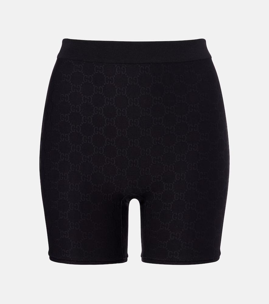 gucci gg jersey jacquard biker shorts