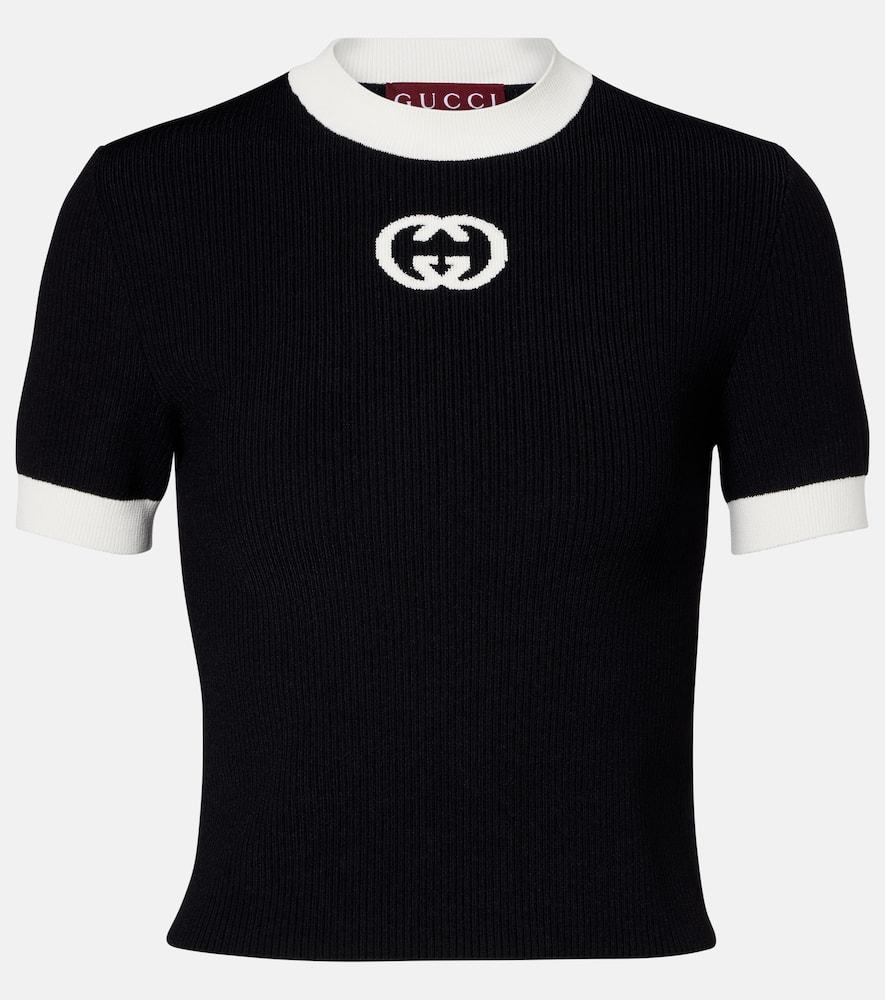 gucci gg knitted top