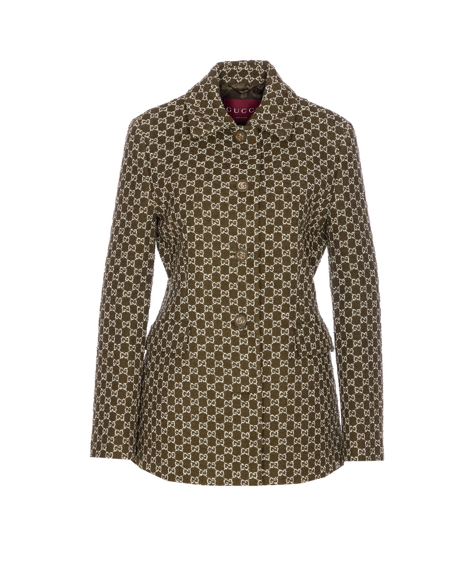 gucci gg logo boucle jacket