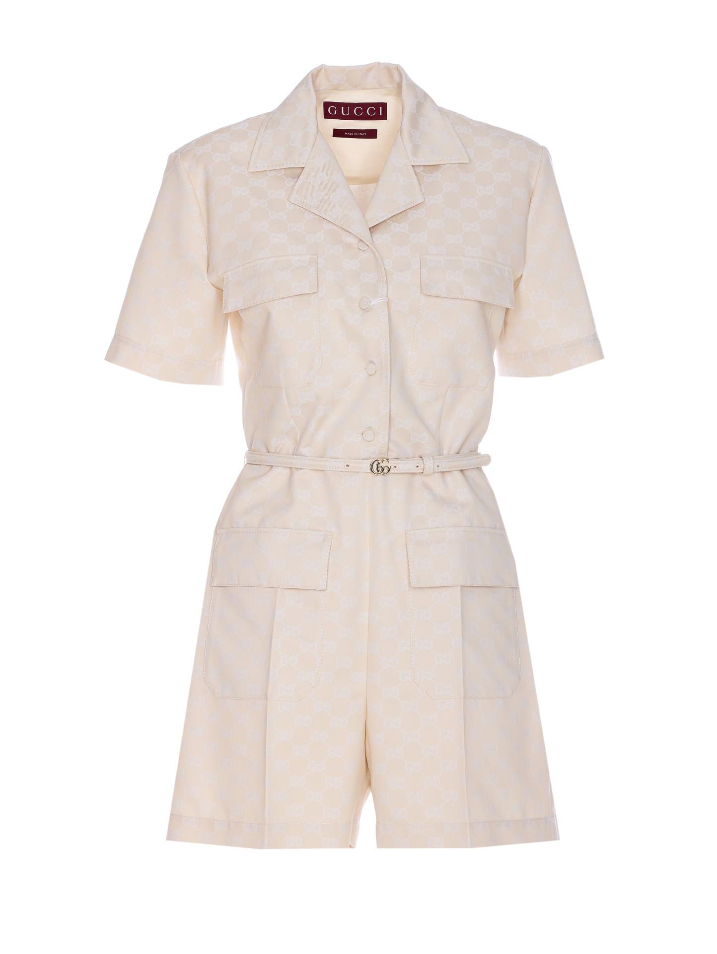 gucci gg logo jumpsuit