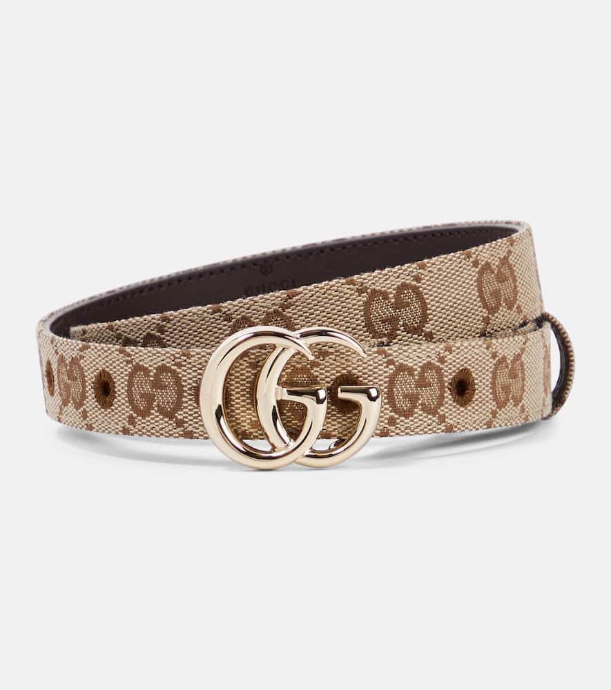 gucci gg marmont canvas belt