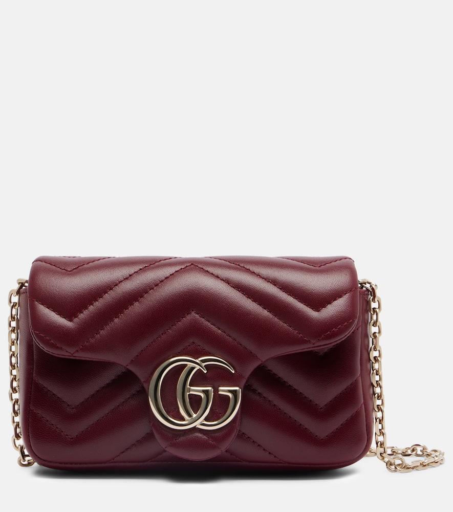 gucci gg marmont mini leather crossbody bag