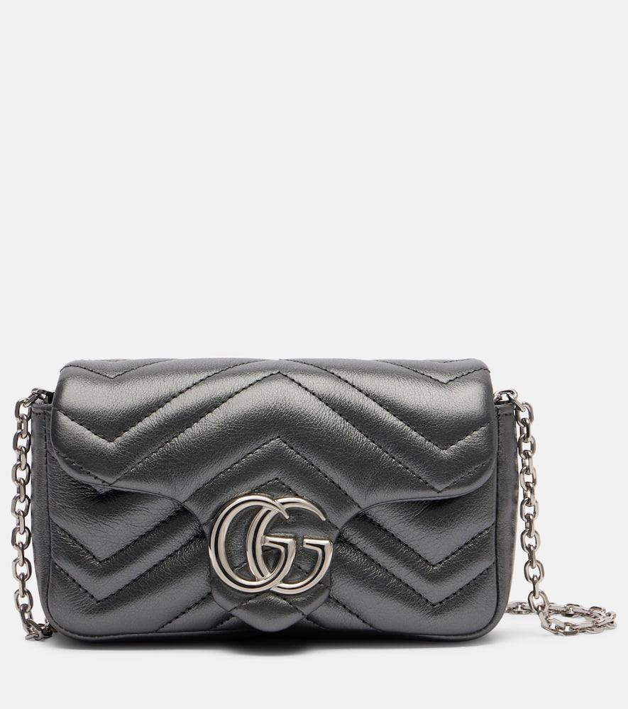 gucci gg marmont mini leather shoulder bag