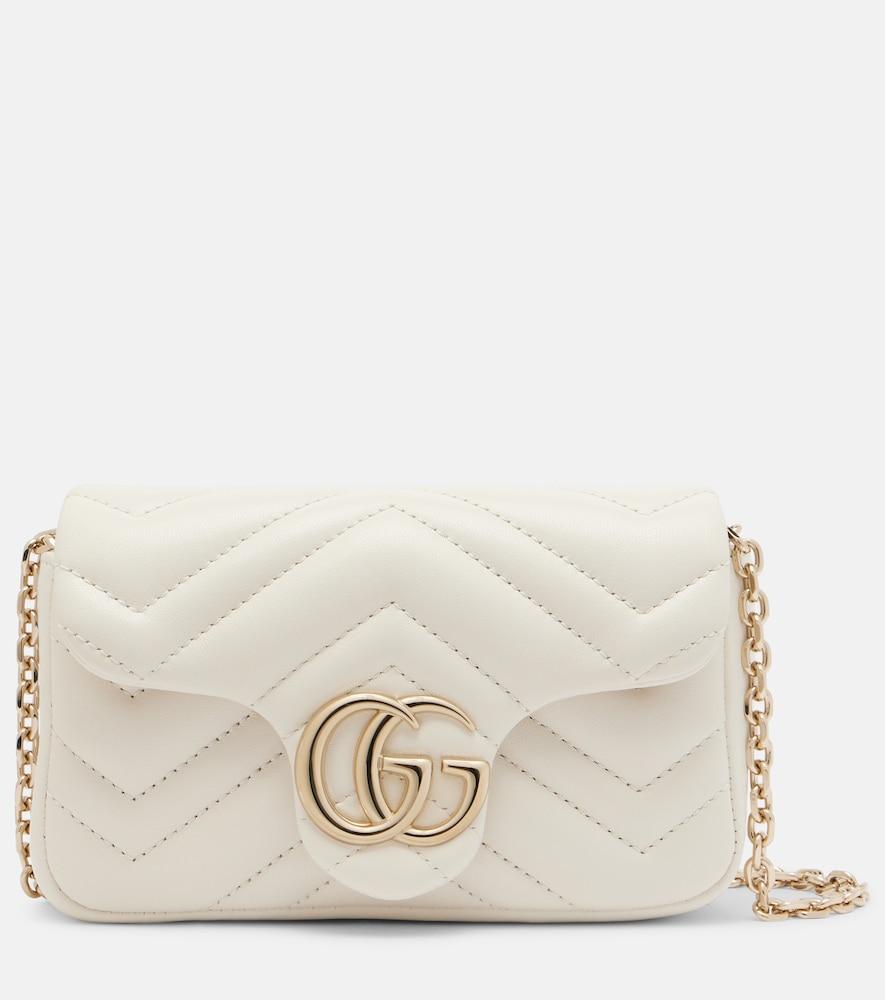 gucci gg marmont mini leather shoulder bag