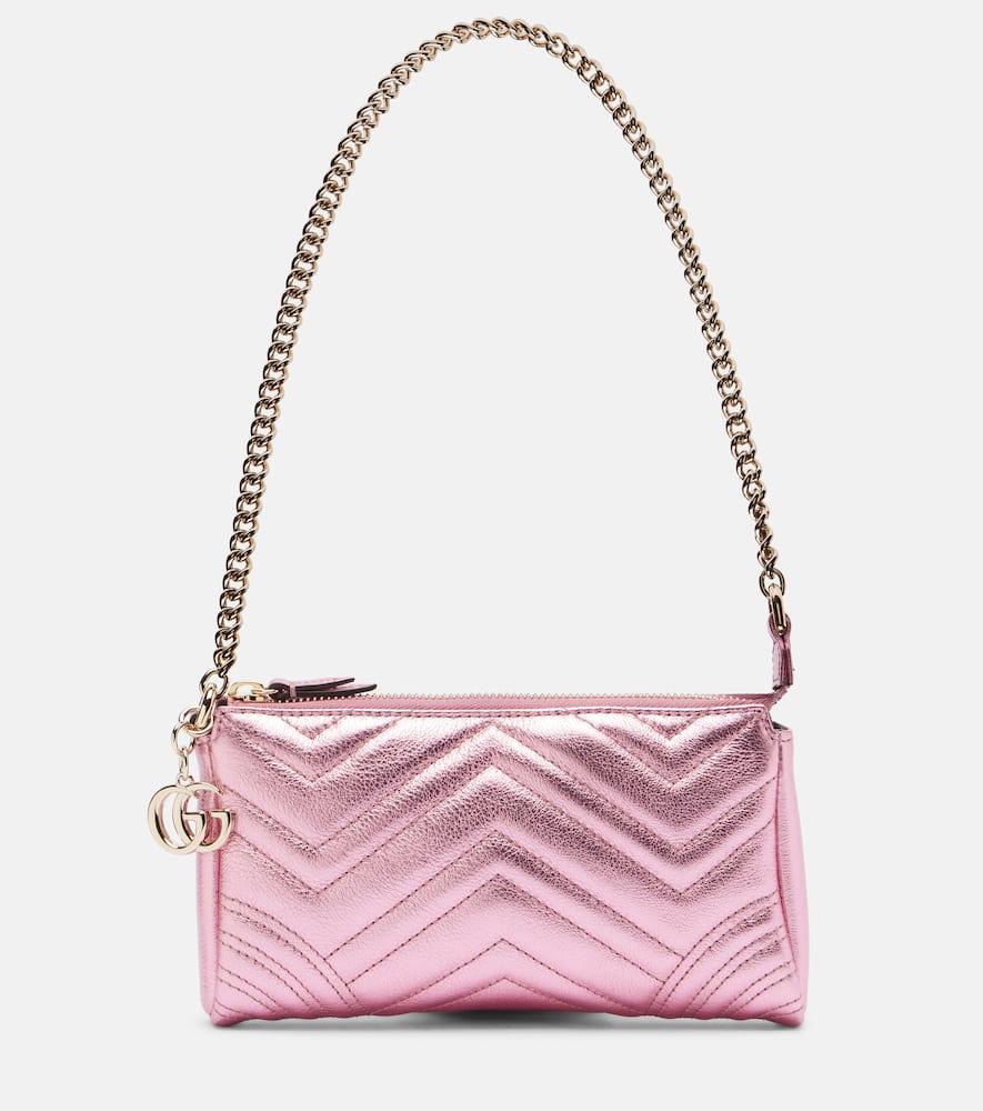 gucci gg marmont mini leather shoulder bag
