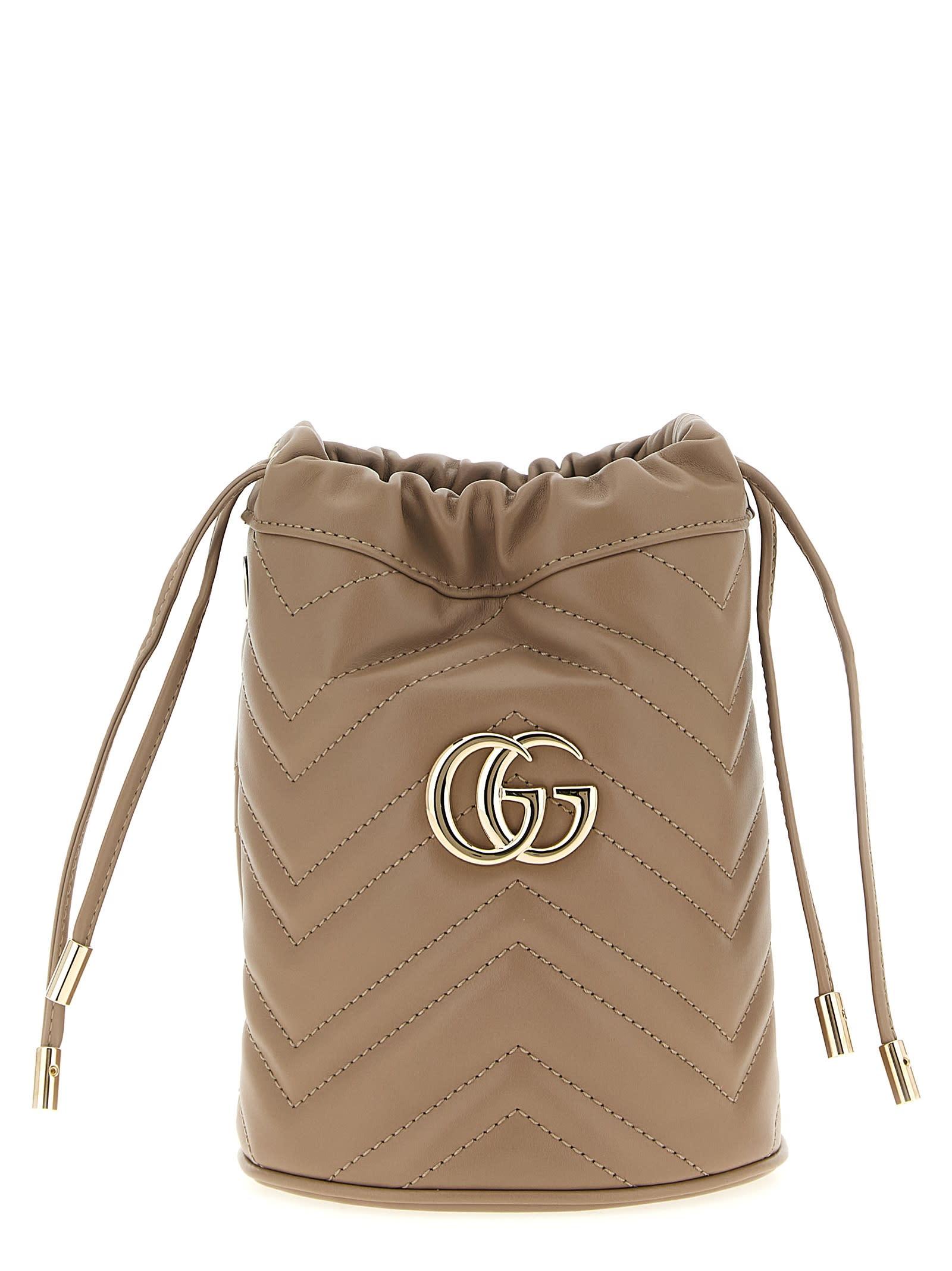 gucci gg marmont small bucket bag