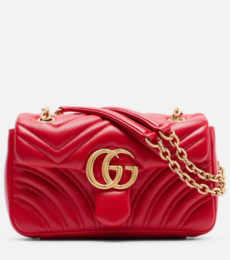 gucci gg marmont small leather shoulder bag