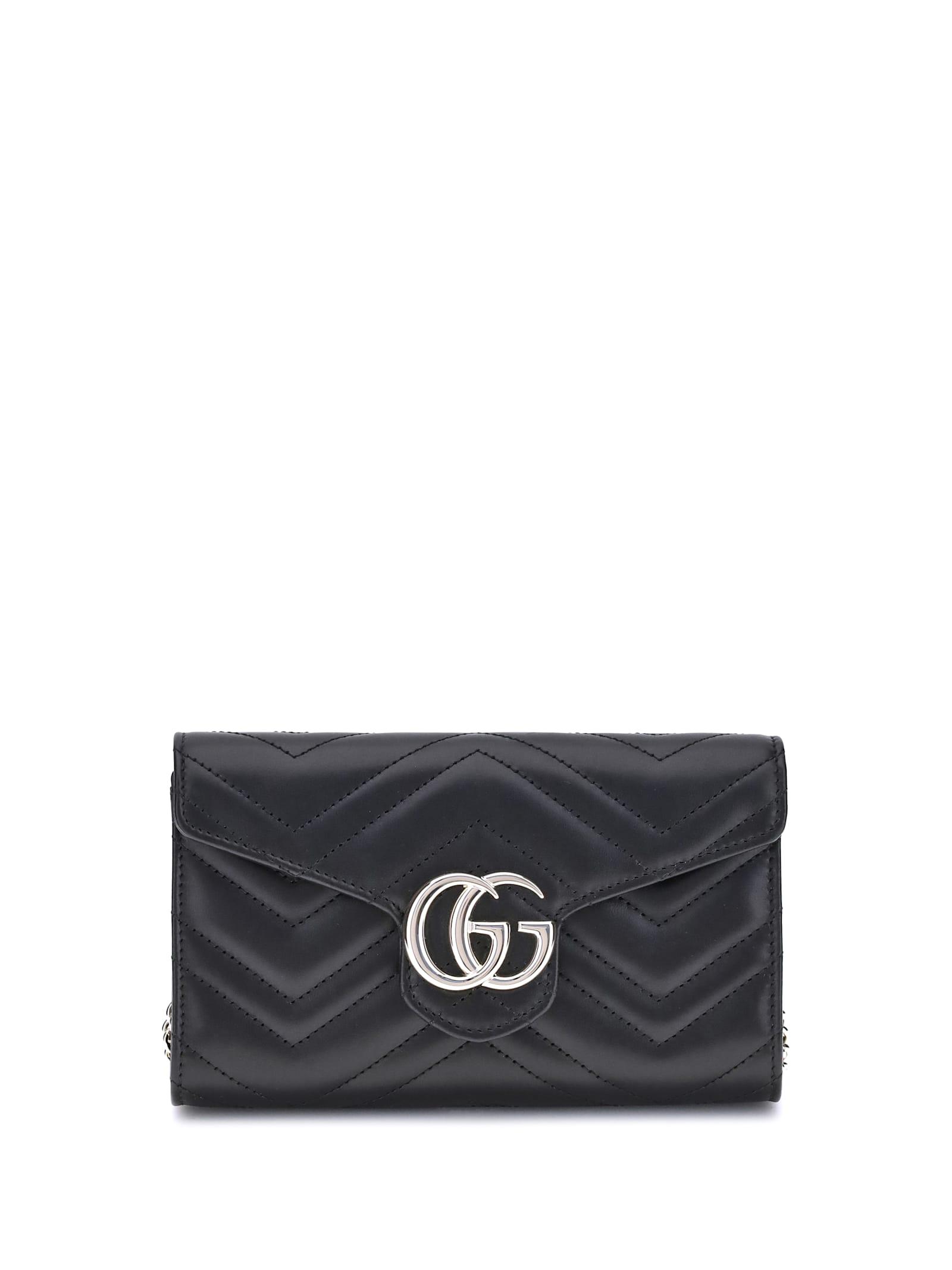 gucci gg marmont wallet with chain