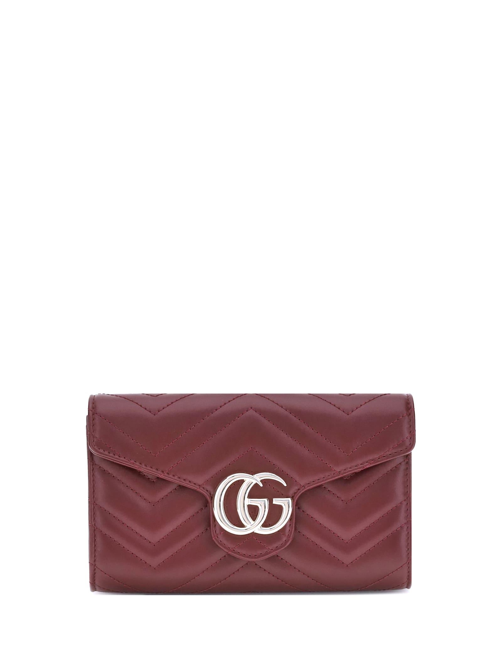 gucci gg marmont wallet with chain