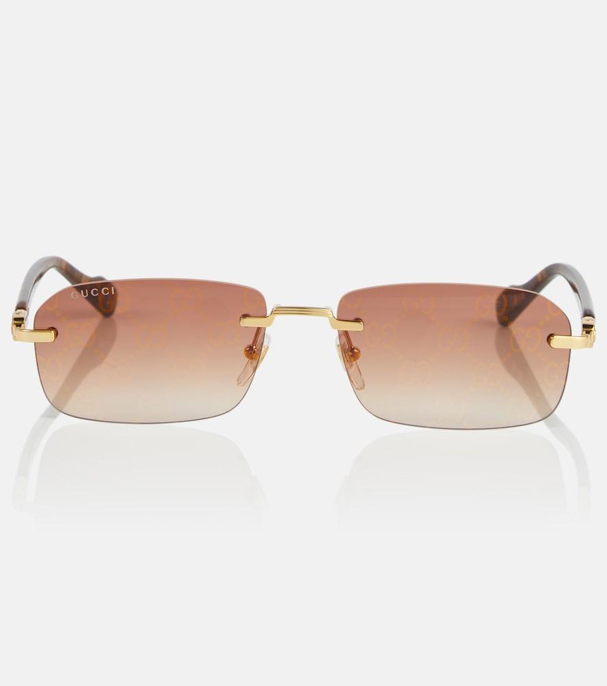 gucci gg rectangular sunglasses