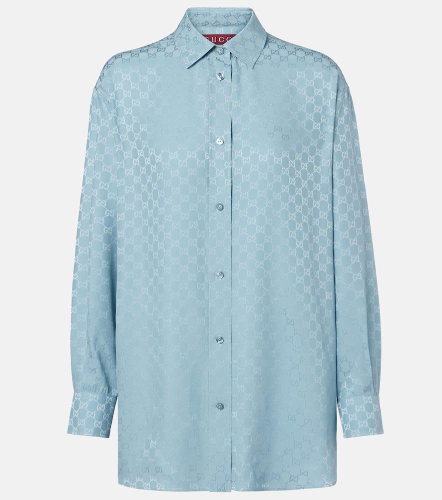 gucci gg silk shirt