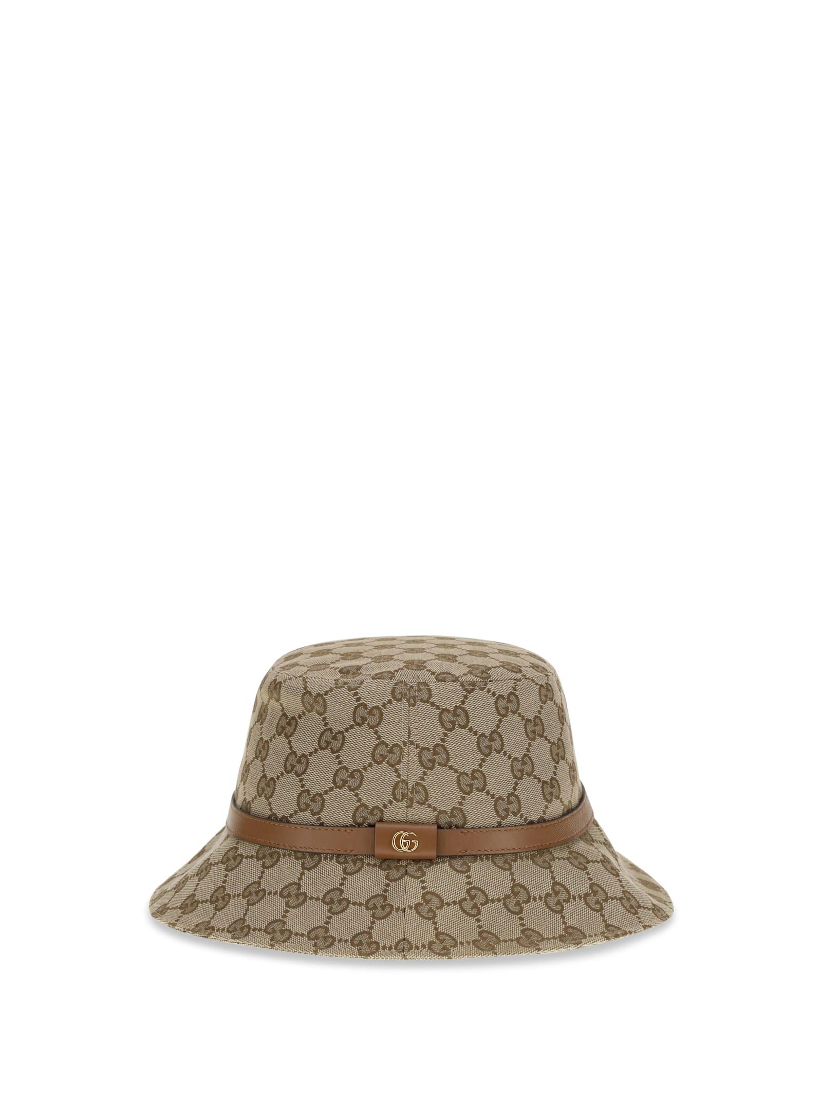 gucci gg supreme fabric bucket hat