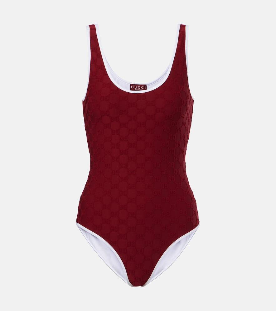 gucci gg terrycloth jersey swimsuit