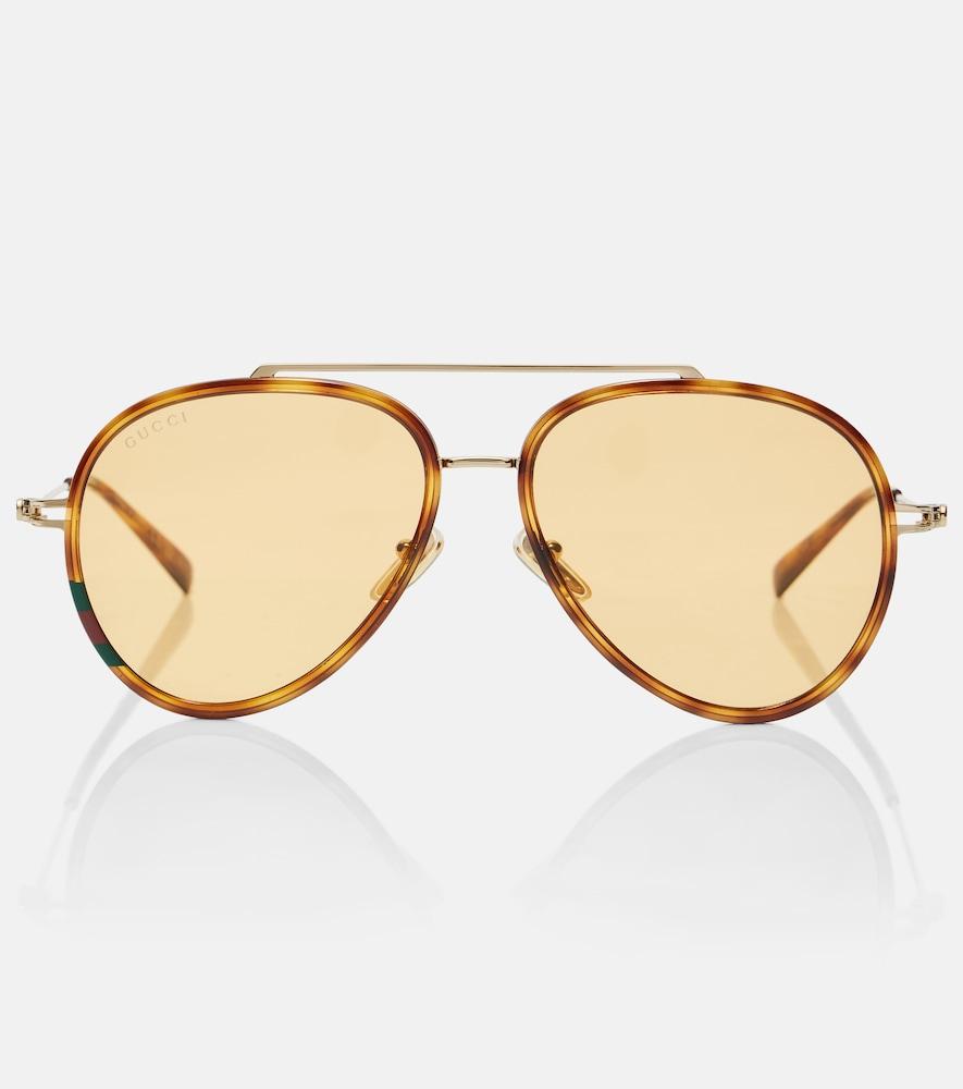 gucci gg tiny aviator sunglasses