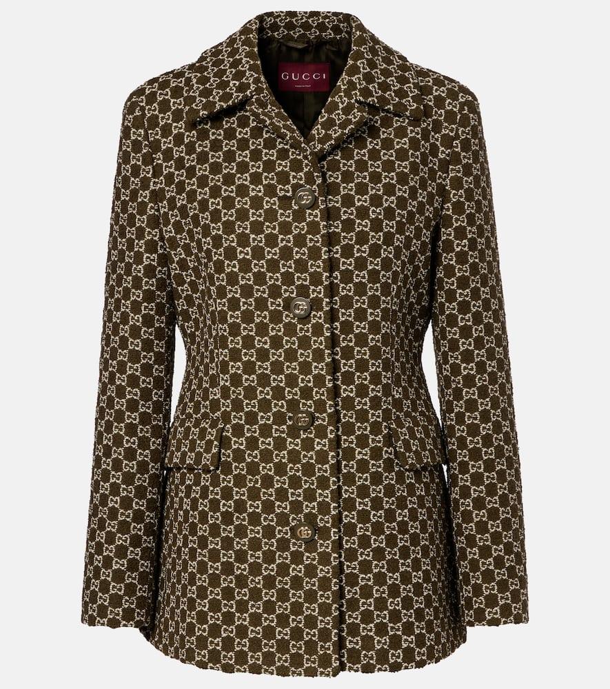 gucci gg tweed blazer