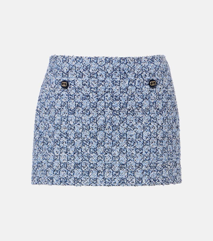 gucci gg tweed miniskirt