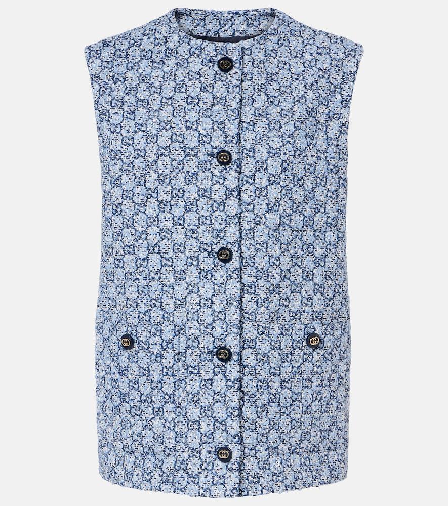 gucci gg tweed vest
