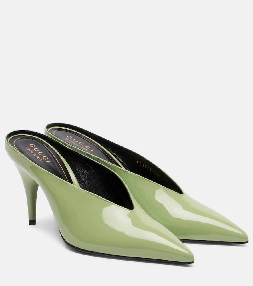 gucci gucci 97 85 patent leather mules