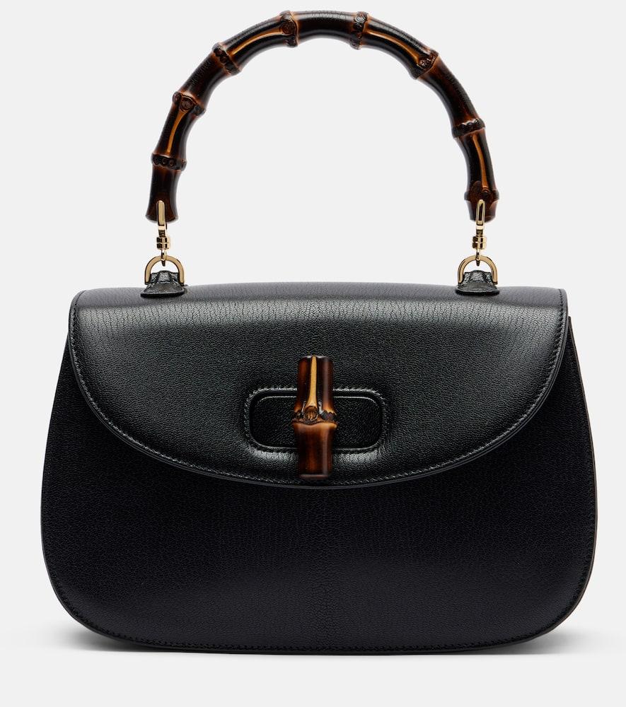 gucci gucci bamboo 1947 medium leather top