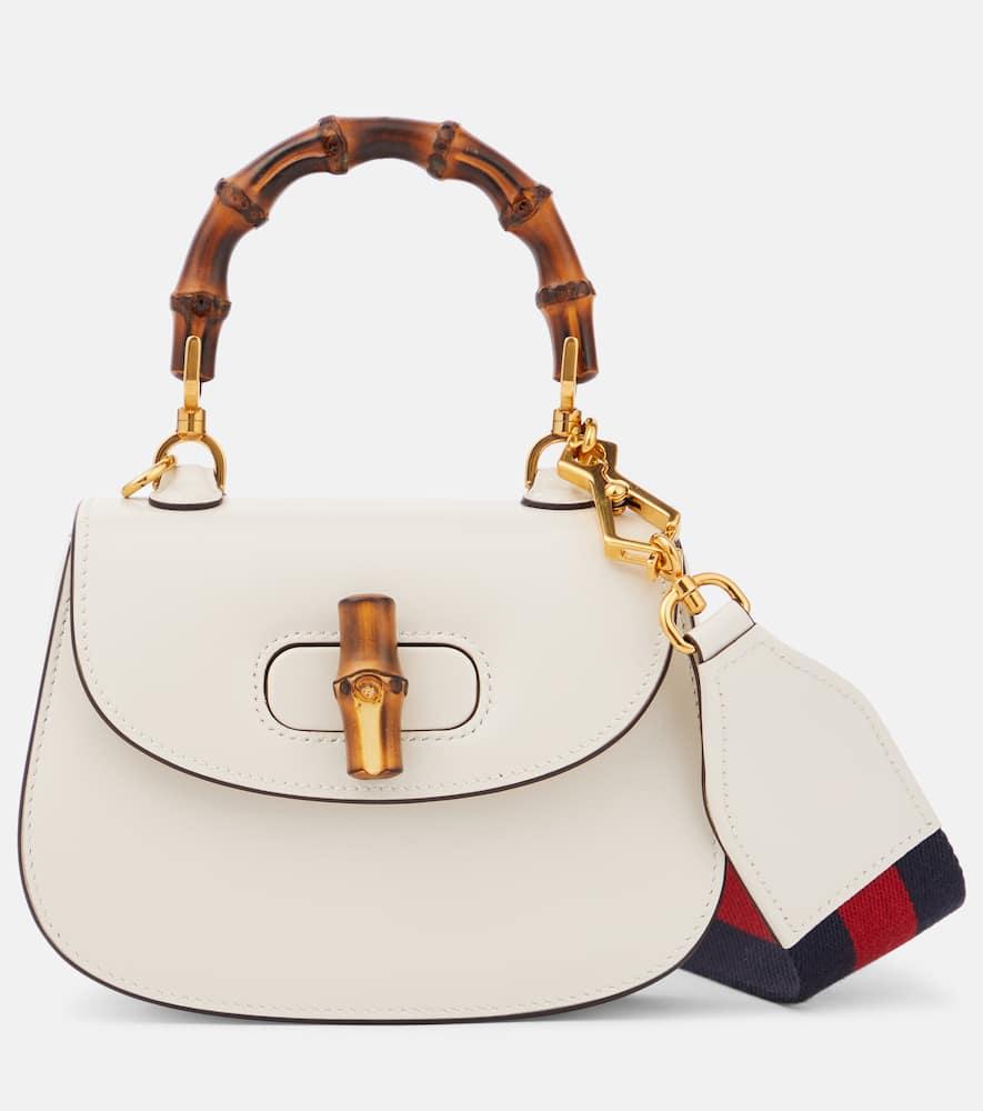 gucci gucci bamboo 1947 mini leather top