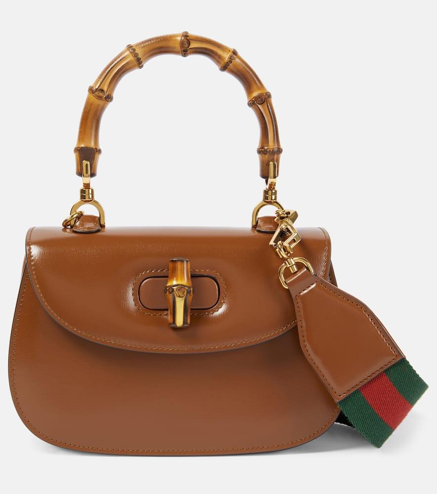 gucci gucci bamboo 1947 small leather top