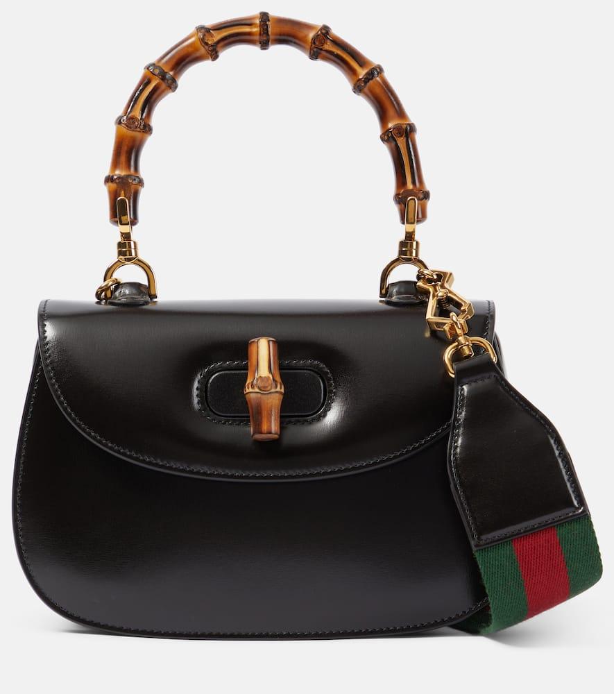 gucci gucci bamboo 1947 small leather top