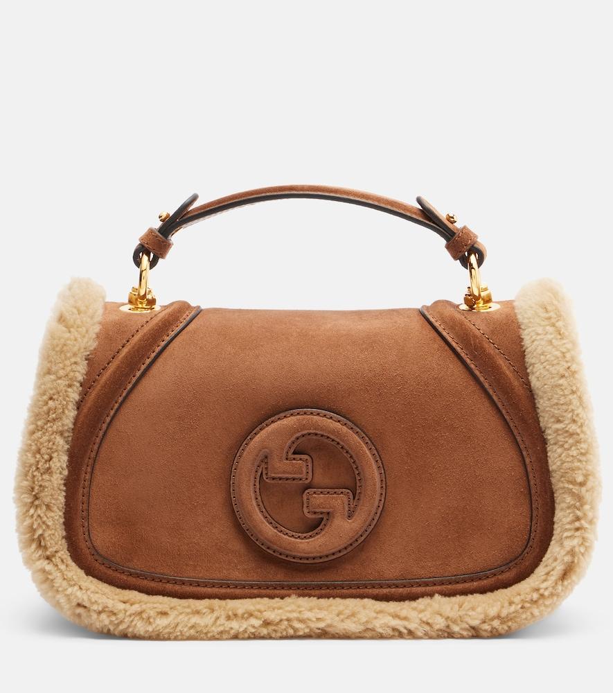 gucci gucci blondie medium suede top