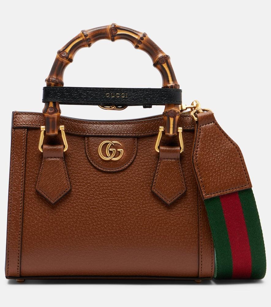 gucci gucci diana small leather tote bag