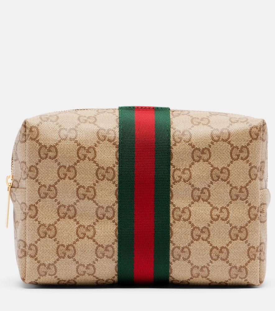 gucci gucci essence classic gg canvas makeup bag