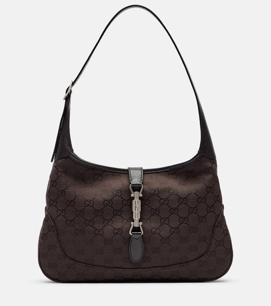 gucci gucci jackie 1961 medium canvas shoulder bag