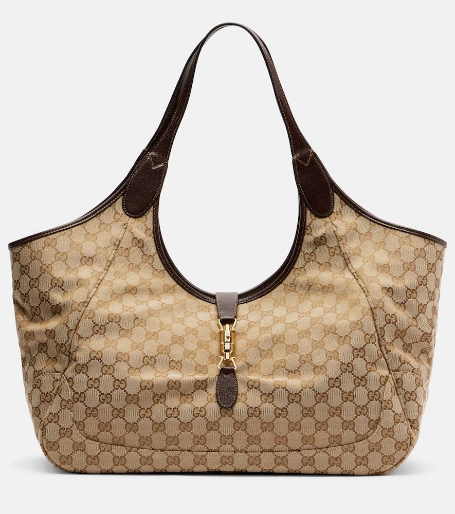 gucci gucci mercato gg canvas large tote bag