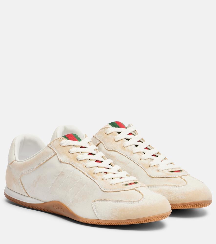 gucci gucci shift leather sneakers