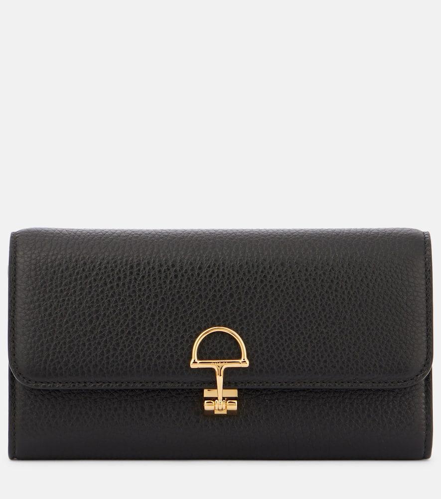 gucci gucci softbit continental leather wallet