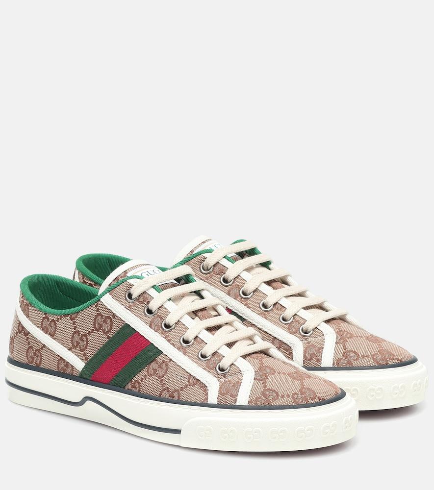 gucci gucci tennis 1977 canvas sneakers