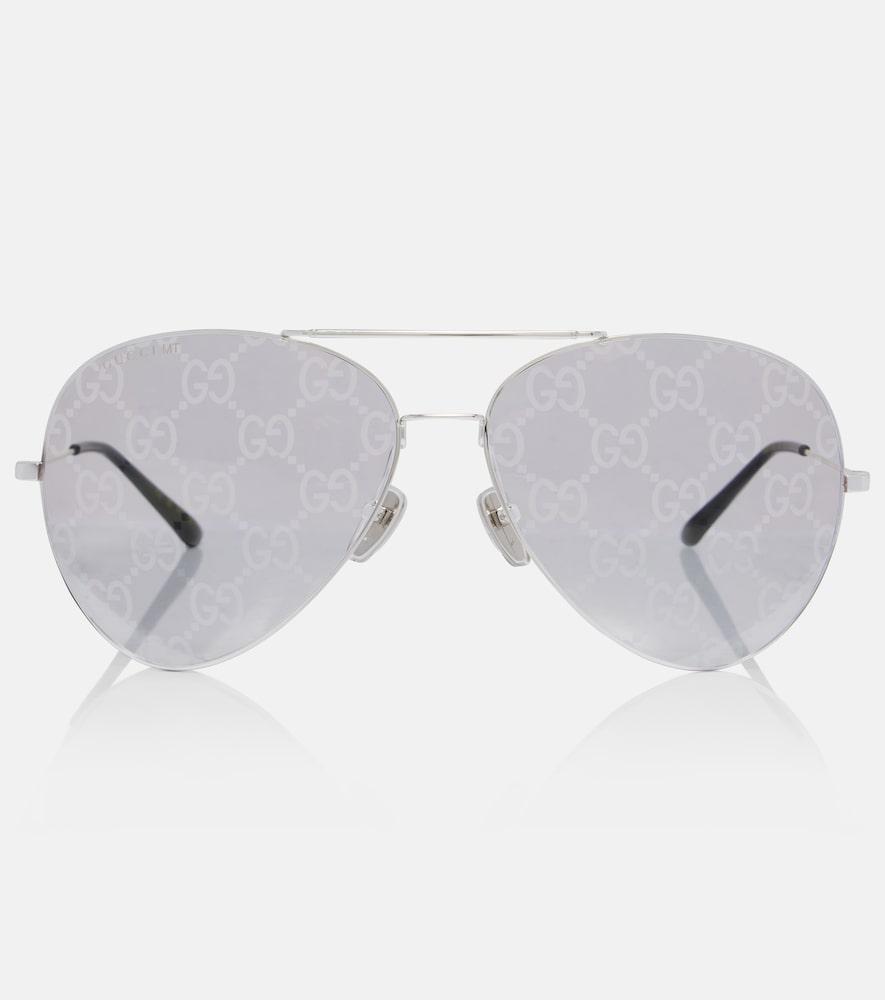 gucci guccissima gg aviator sunglasses