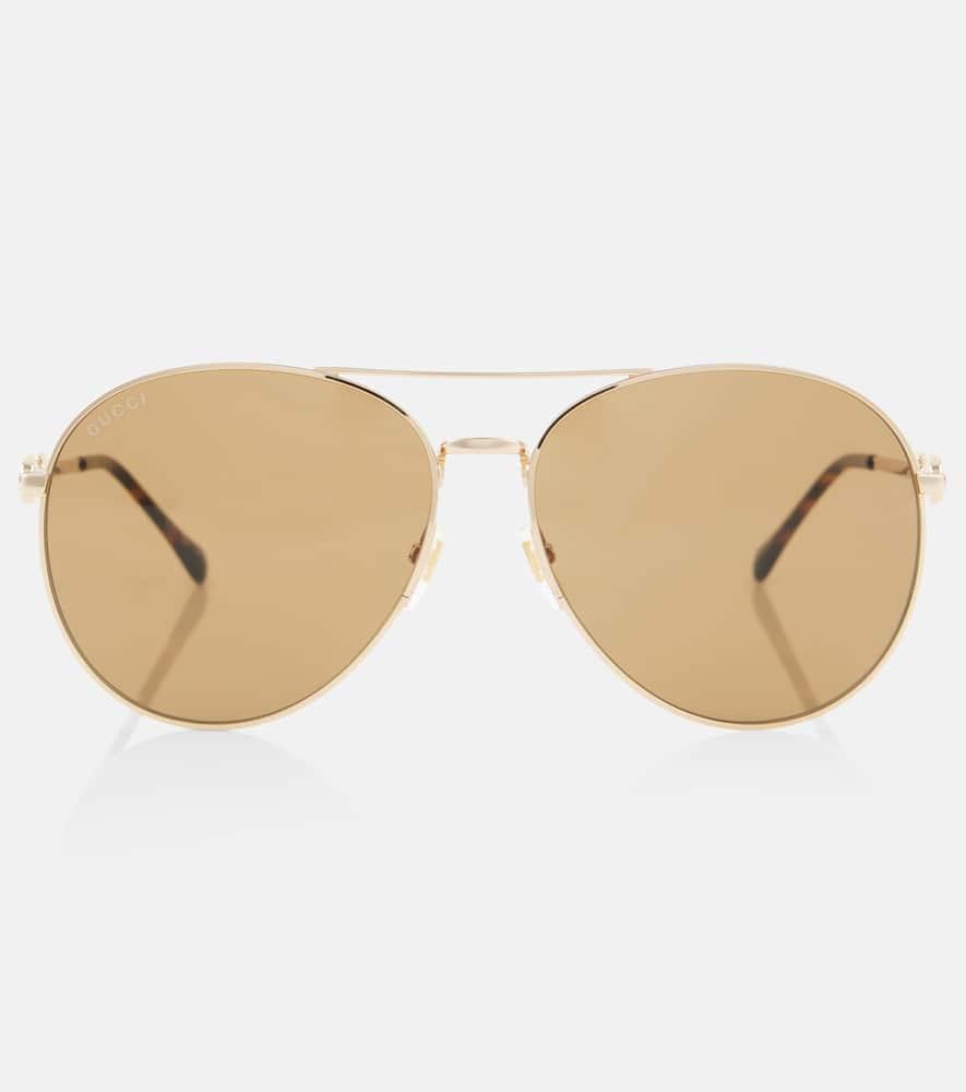 gucci horsebit aviator sunglasses