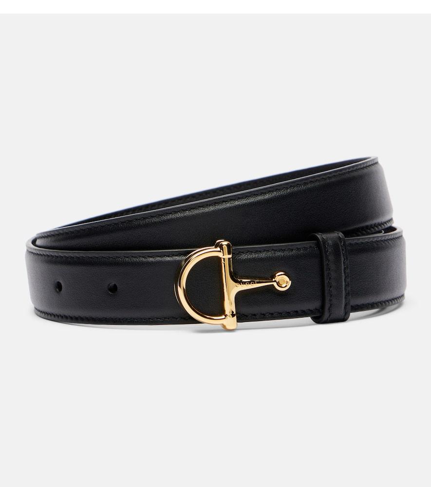 gucci horsebit leather belt