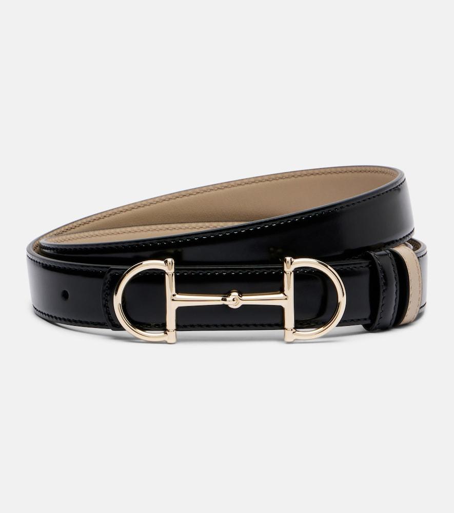 gucci horsebit reversible leather belt
