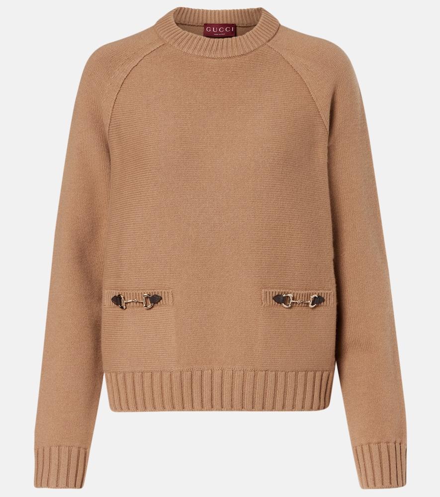 gucci horsebit wool and cashmere sweater